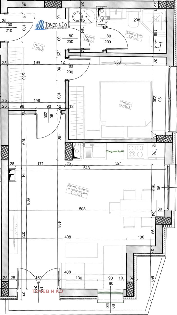 Продава 2-СТАЕН, гр. Бургас, Център, снимка 2 - Aпартаменти - 48615761