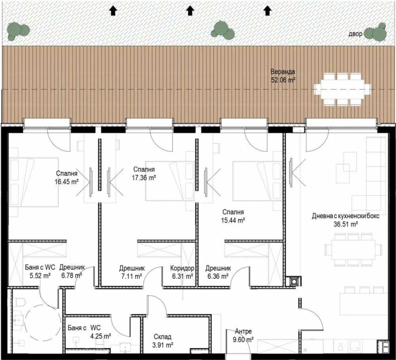 Продава 4-СТАЕН, гр. София, м-т Камбаните, снимка 3 - Aпартаменти - 47452009