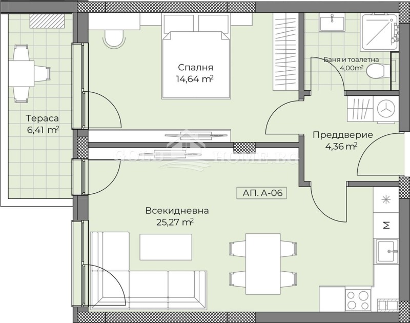 Till salu  1 sovrum Plovdiv , Ostromila , 70 kvm | 92713489 - bild [5]