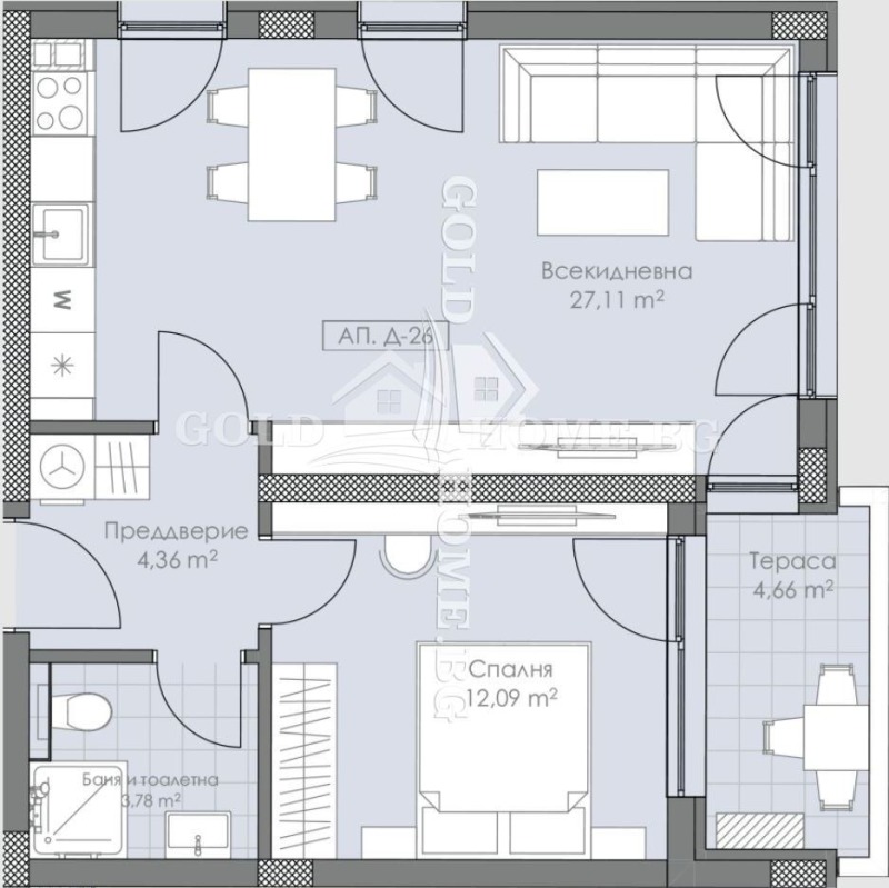 Продава 2-СТАЕН, гр. Пловдив, Остромила, снимка 7 - Aпартаменти - 46914906