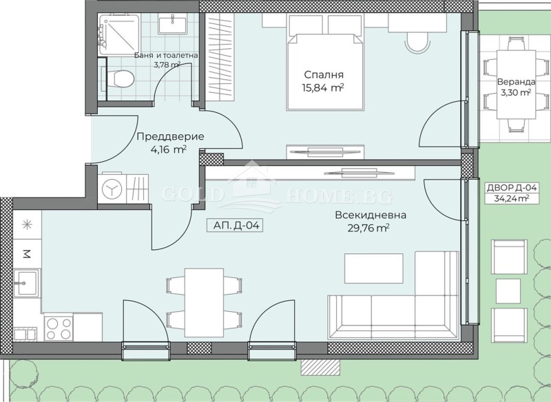 Na sprzedaż  1 sypialnia Plowdiw , Ostromila , 70 mkw | 92713489 - obraz [10]