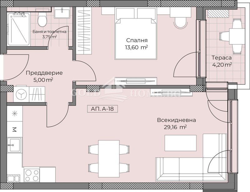 Til salgs  1 soverom Plovdiv , Ostromila , 70 kvm | 92713489 - bilde [4]