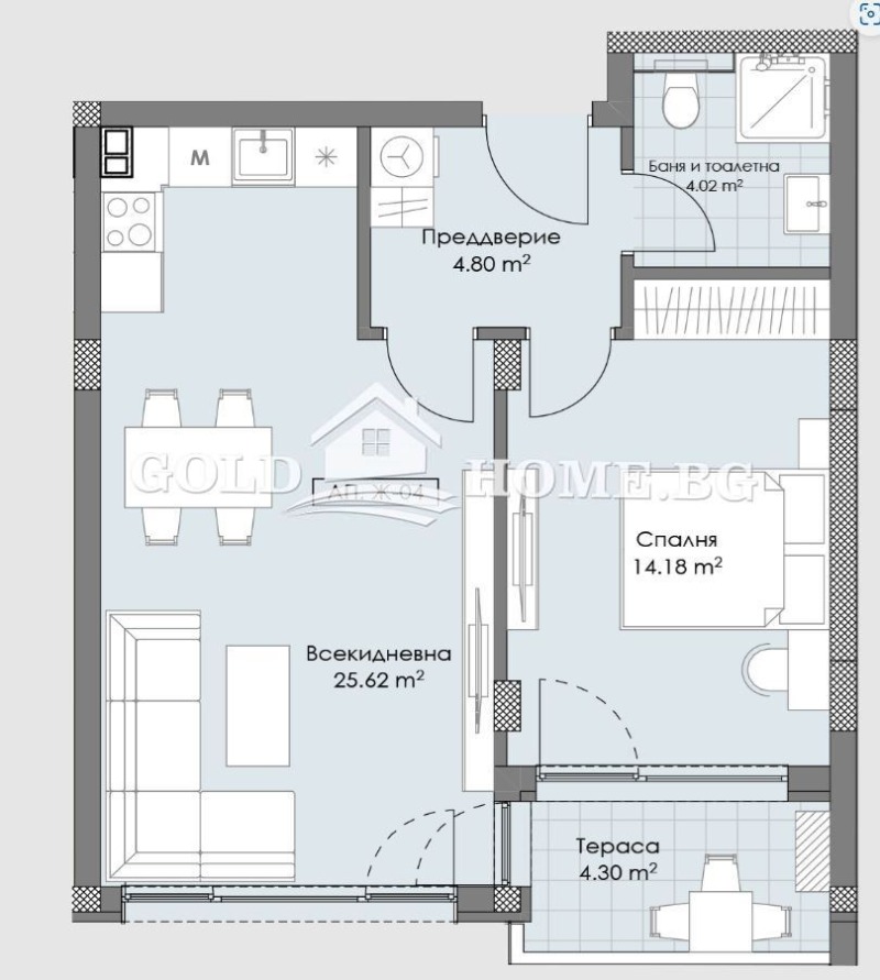 Продава 2-СТАЕН, гр. Пловдив, Остромила, снимка 12 - Aпартаменти - 46914906