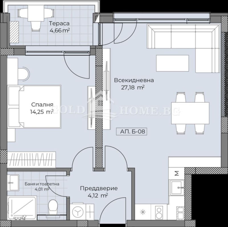 Продава 2-СТАЕН, гр. Пловдив, Остромила, снимка 2 - Aпартаменти - 46914906