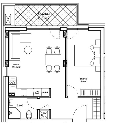 Продава 2-СТАЕН, гр. Варна, Възраждане 1, снимка 2 - Апартаменти - 54269272