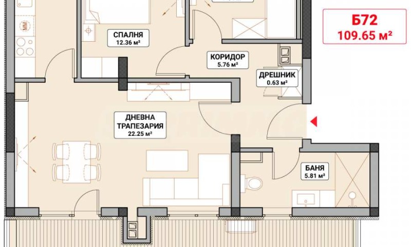 Продаја  2 спаваће собе Софија , Младост 4 , 129 м2 | 65152641 - слика [2]