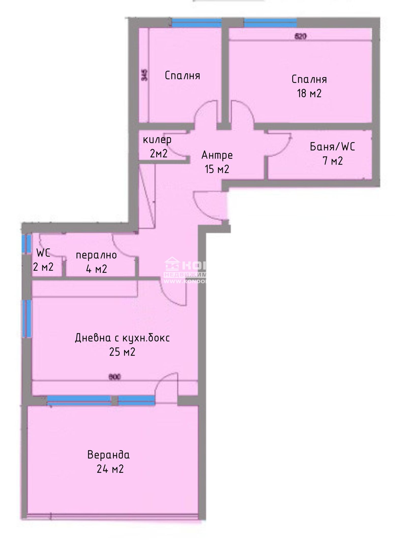 Продава 3-СТАЕН, гр. Пловдив, Коматево, снимка 2 - Апартаменти - 44892862