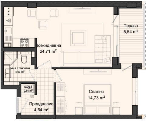 Продава  2-стаен град Пловдив , Кършияка , 77 кв.м | 28135221