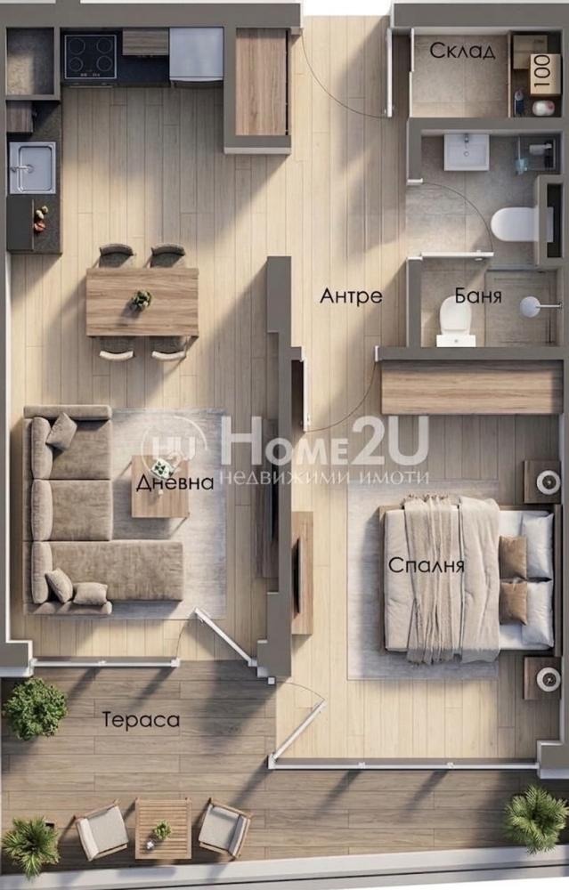 Продава 2-СТАЕН, гр. Варна, Трошево, снимка 10 - Апартаменти - 55693675