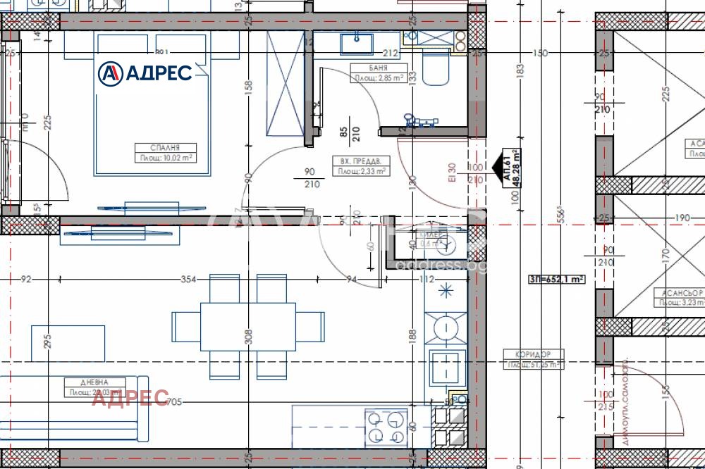 Продава 2-СТАЕН, гр. Варна, Владислав Варненчик 1, снимка 3 - Апартаменти - 54075162