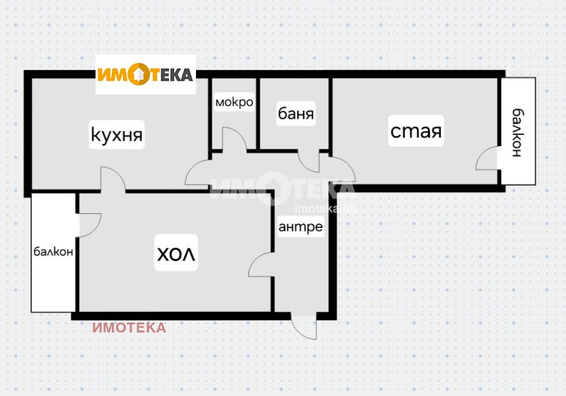 Продаја  1 спаваћа соба Софија , Красно село , 72 м2 | 13652193 - слика [4]