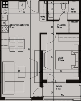 1 dormitorio Krastova vada, Sofia 1