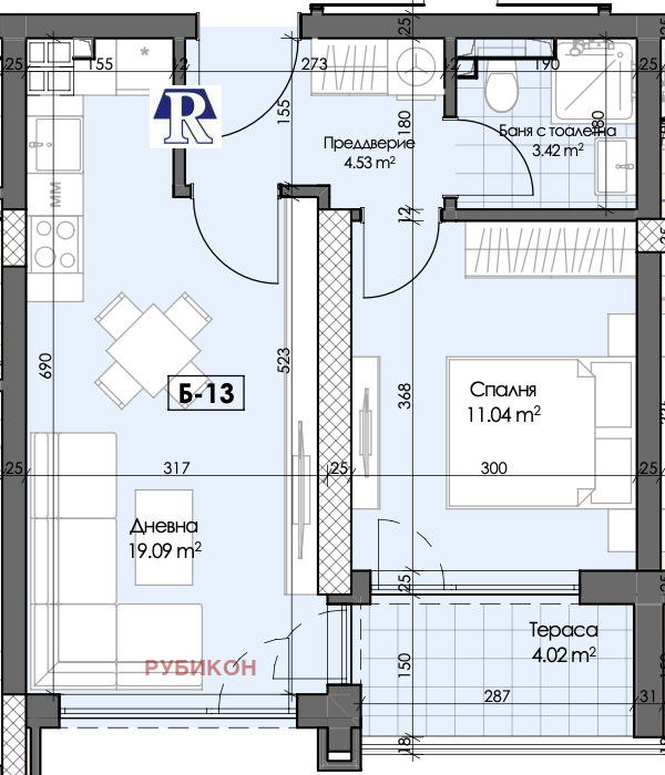 Продава  2-стаен град Пловдив , Гагарин , 59 кв.м | 14984539 - изображение [2]