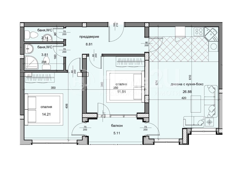 Продава 3-СТАЕН, гр. Варна, Изгрев, снимка 13 - Апартаменти - 52439012
