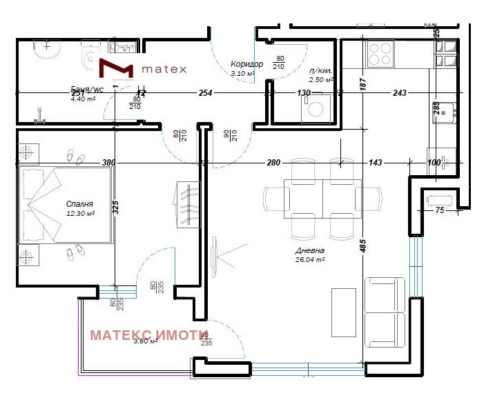À vendre  1 chambre Varna , Izgrev , 69 m² | 21314833 - image [2]