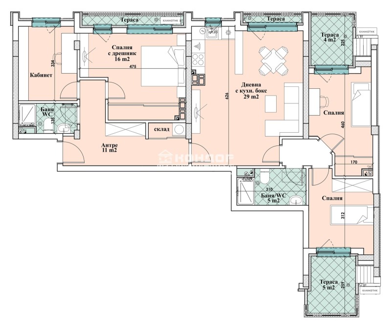 Na sprzedaż  3+ sypialni Plowdiw , Centar , 151 mkw | 38483899 - obraz [2]