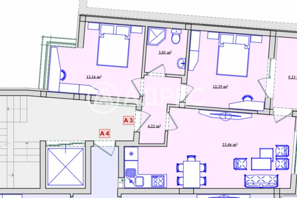 Продава 3-СТАЕН, гр. Хасково, Център, снимка 2 - Апартаменти - 53462997