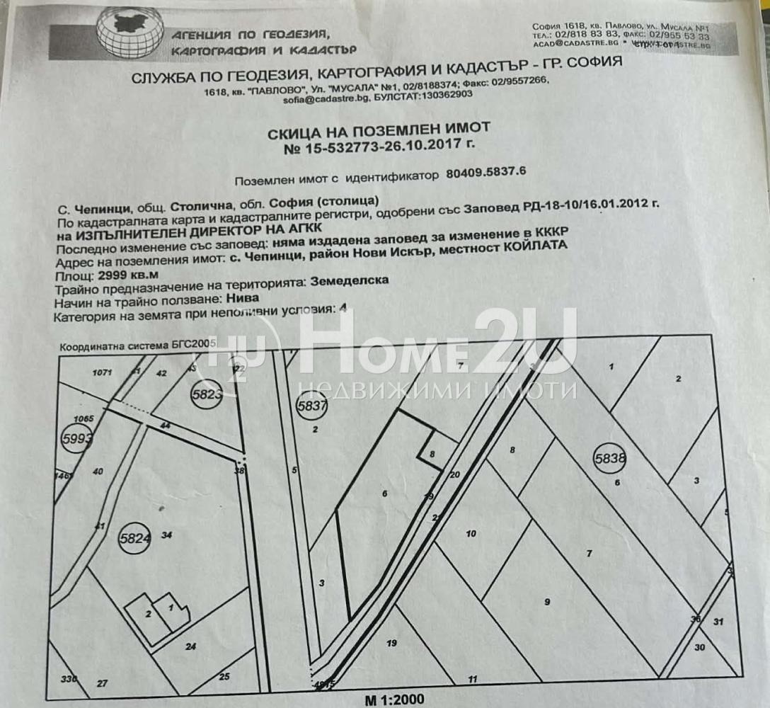 Продава ПАРЦЕЛ, гр. София, с. Чепинци, снимка 2 - Парцели - 55429889