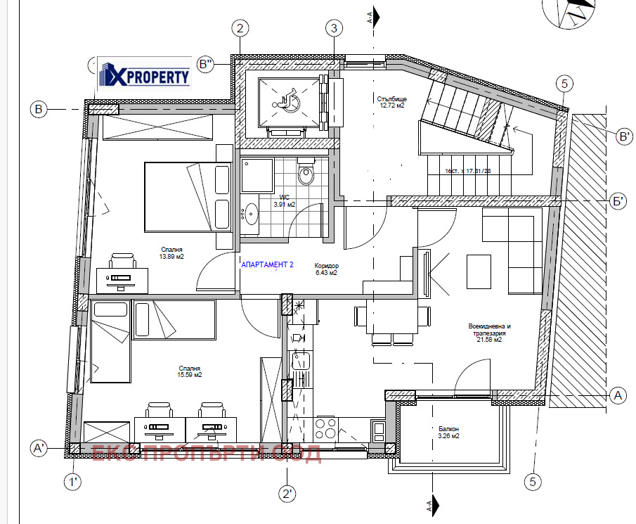 Продава 3-СТАЕН, гр. Перник, Център, снимка 3 - Апартаменти - 55323005