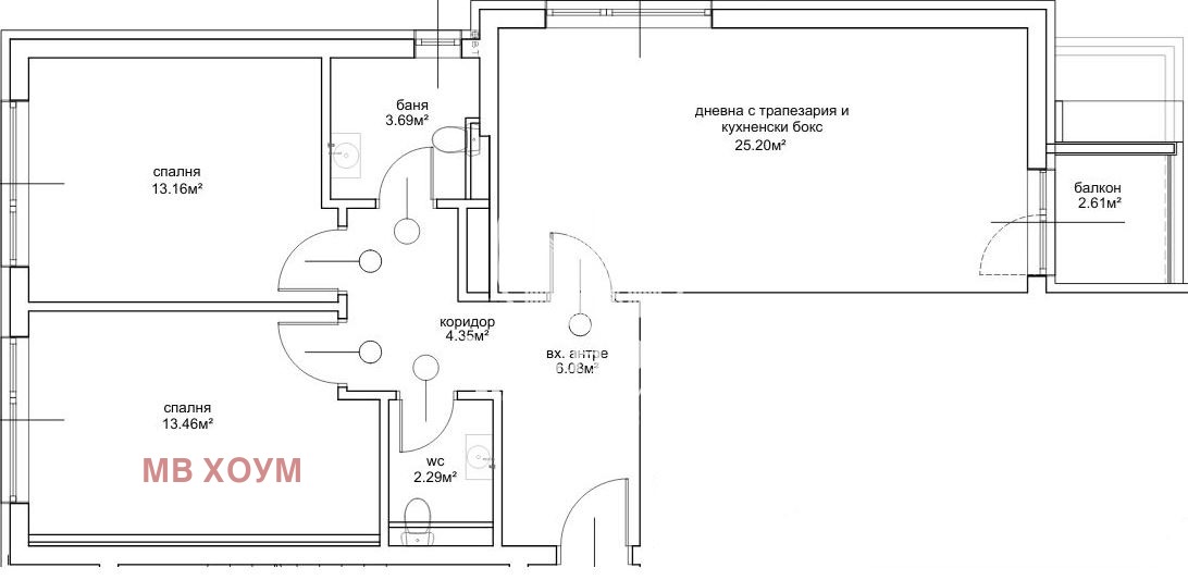 Продава 3-СТАЕН, гр. София, Овча купел, снимка 5 - Апартаменти - 55048287