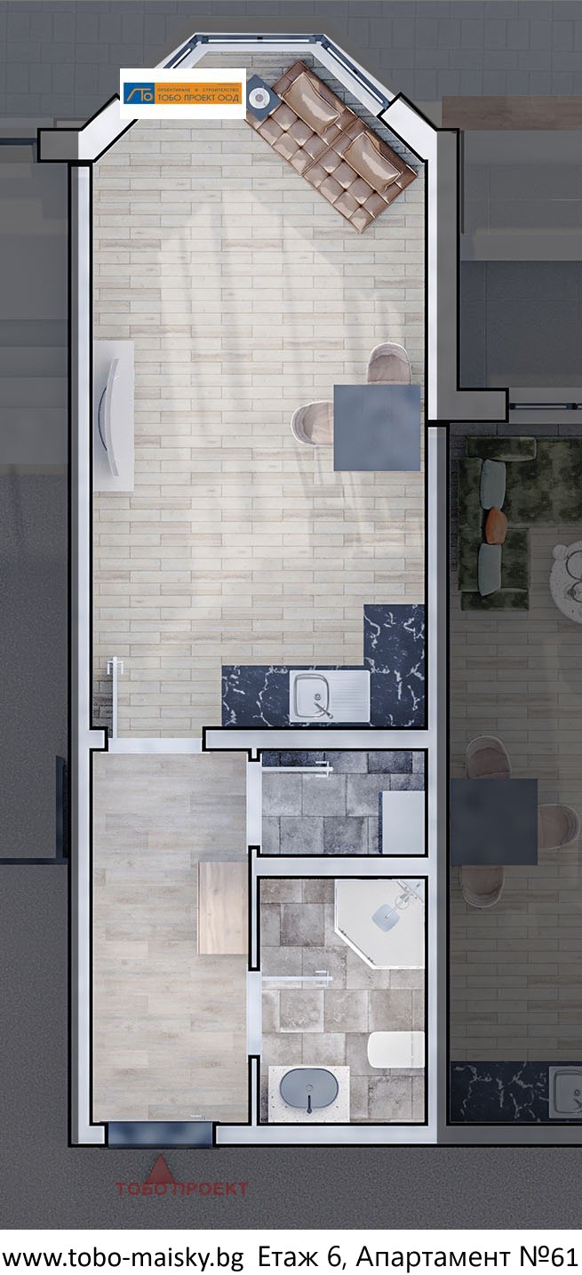 Na sprzedaż  Studio Sofia , Ljulin 10 , 48 mkw | 43611399 - obraz [2]