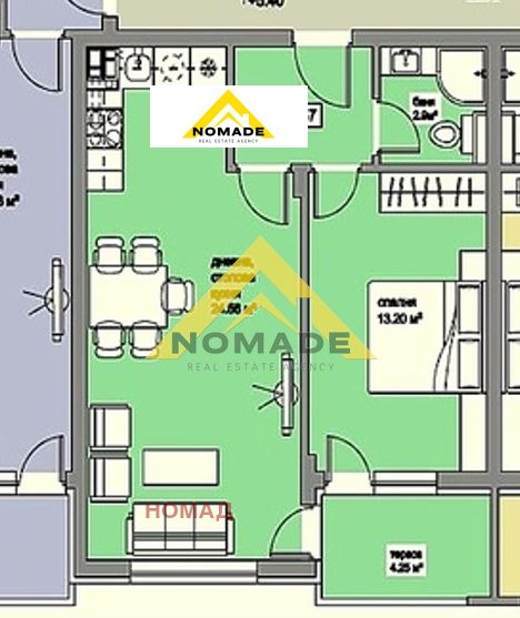 Продава 2-СТАЕН, гр. Пловдив, Прослав, снимка 3 - Апартаменти - 52703346