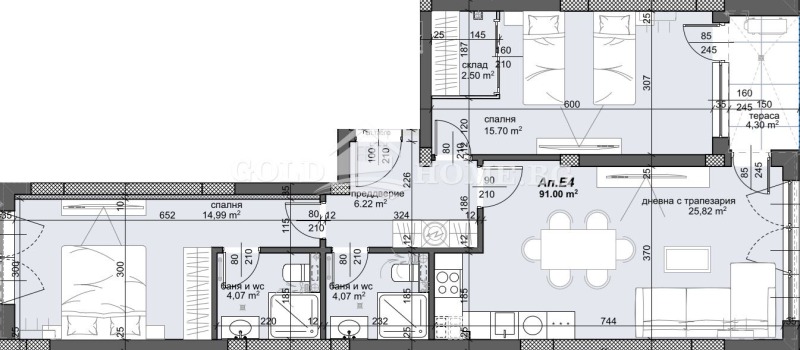 Продава 3-СТАЕН, гр. Пловдив, Тракия, снимка 2 - Aпартаменти - 48124295