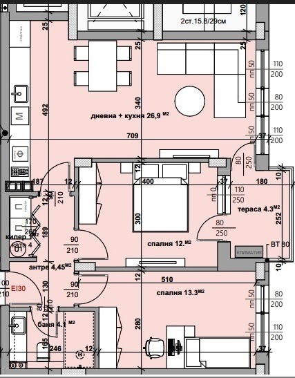 Satılık  2 yatak odası Stara Zagora , Samara 3 , 94 metrekare | 36674364 - görüntü [2]