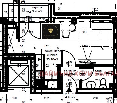 Продава 1-СТАЕН, гр. Пловдив, Христо Смирненски, снимка 2 - Aпартаменти - 49431590