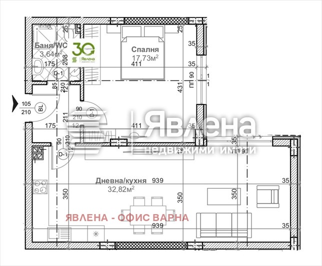 Продава 2-СТАЕН, гр. Варна, Левски 1, снимка 2 - Aпартаменти - 48685108