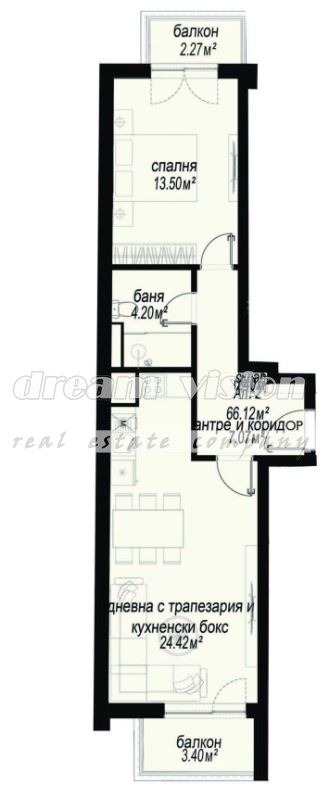 De vânzare  1 dormitor Sofia , Zona B-18 , 80 mp | 89493390 - imagine [2]