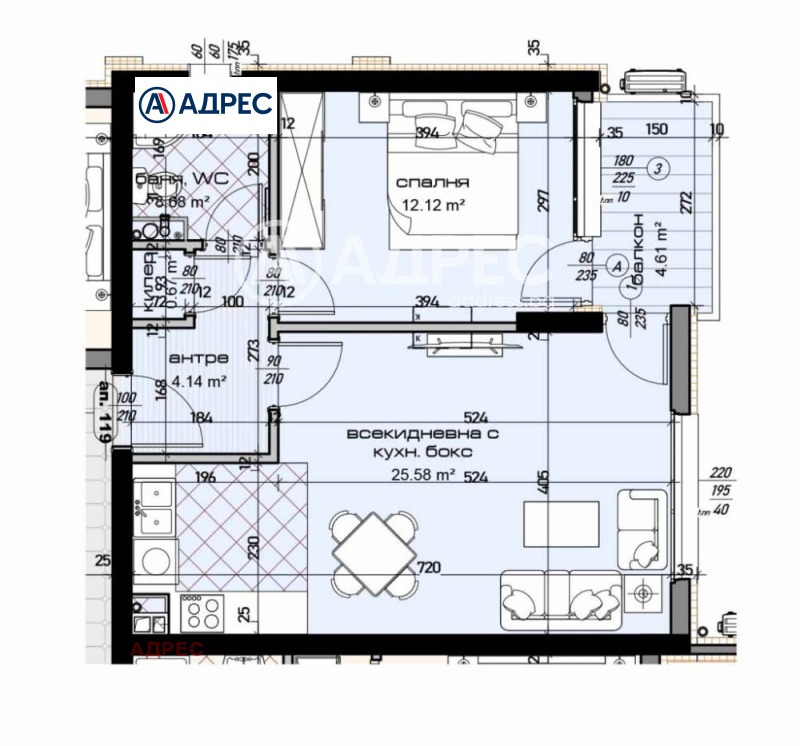 Продава 2-СТАЕН, гр. Варна, Младост 1