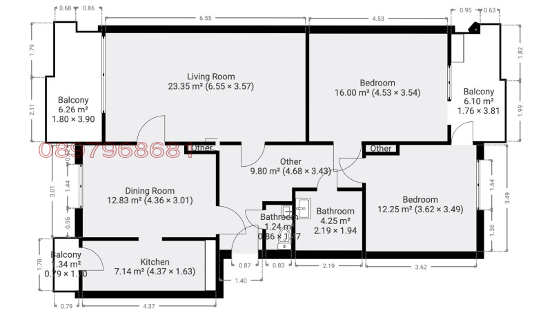 Продава 4-СТАЕН, гр. Русе, Мальовица, снимка 2 - Апартаменти - 52778849