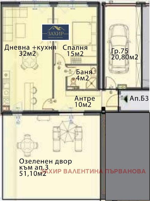 На продаж  1 спальня София , Модерно предградие , 88 кв.м | 97303958 - зображення [2]