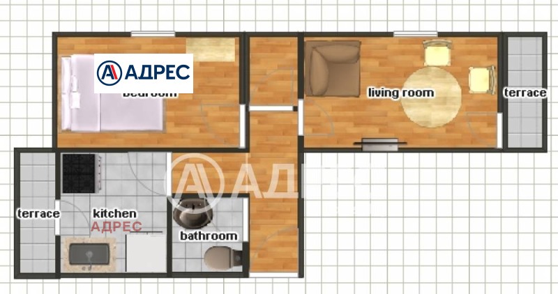 Продаја  1 спаваћа соба Варна , Младост 2 , 60 м2 | 83589609 - слика [4]