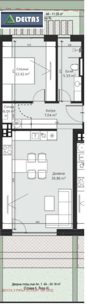 Satılık  1 yatak odası Sofia , Malinova dolina , 71 metrekare | 84214739 - görüntü [4]