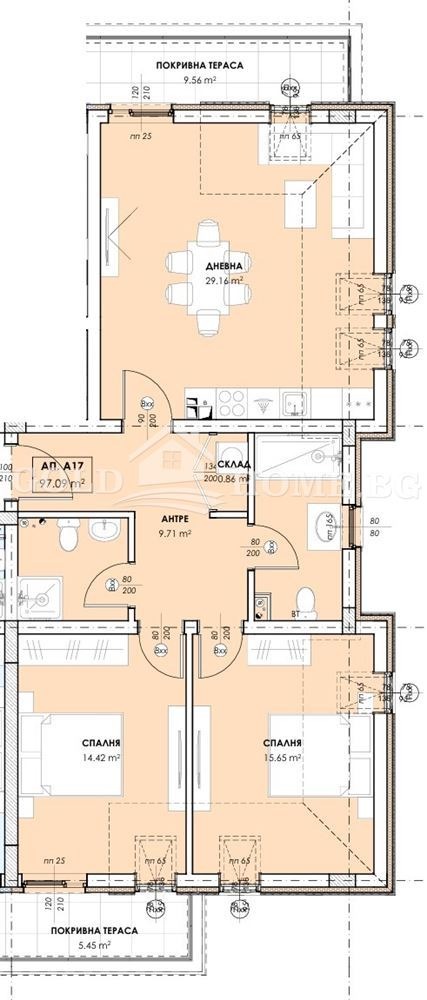 Na sprzedaż  2 sypialnie Plowdiw , Ostromila , 123 mkw | 33622440 - obraz [5]