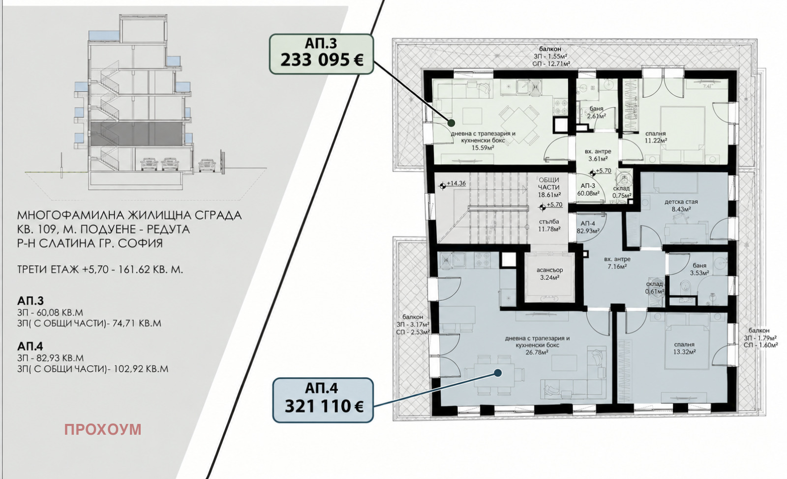 Продава 2-СТАЕН, гр. София, Редута, снимка 3 - Апартаменти - 56471572