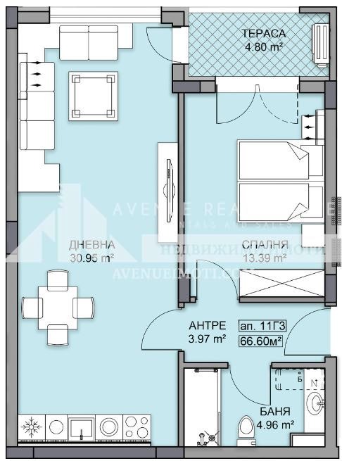 Satılık  1 yatak odası Plovdiv , Gagarin , 79 metrekare | 73211377 - görüntü [2]