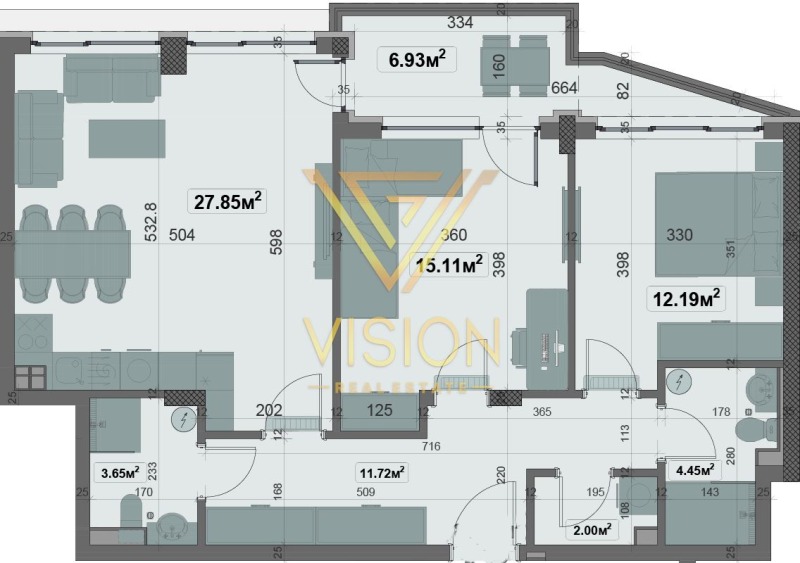 In vendita  2 camere da letto Sofia , Ovcha kupel , 112 mq | 13464699 - Immagine [2]