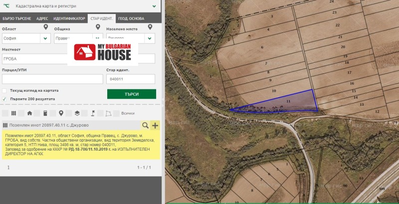 Продава ЗЕМЕДЕЛСКА ЗЕМЯ, с. Джурово, област София област, снимка 7 - Земеделска земя - 52703520