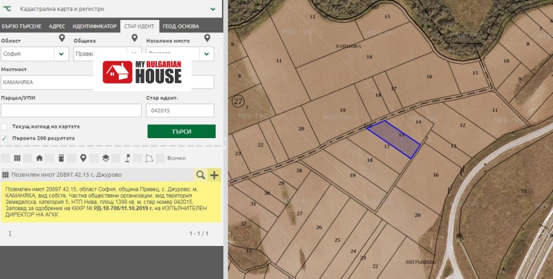 Продава ЗЕМЕДЕЛСКА ЗЕМЯ, с. Джурово, област София област, снимка 4 - Земеделска земя - 52703520