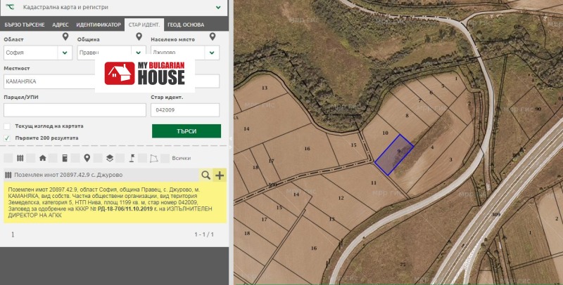 Продава ЗЕМЕДЕЛСКА ЗЕМЯ, с. Джурово, област София област, снимка 3 - Земеделска земя - 52703520
