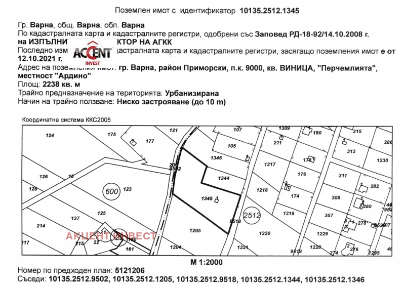 For Sale  Plot Varna , m-t Perchemliyata , 2238 sq.m | 64782291 - image [2]