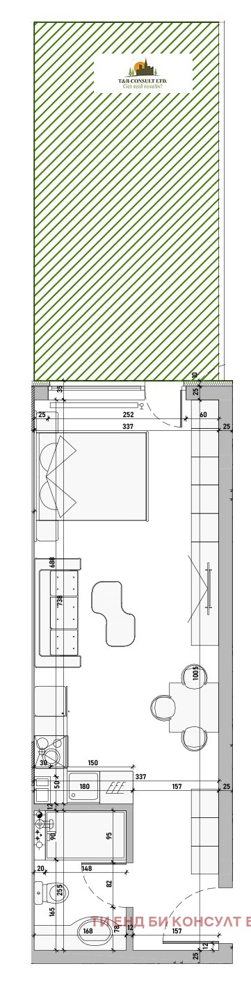 Продава 1-СТАЕН, гр. София, Малинова долина, снимка 5 - Aпартаменти - 46696035