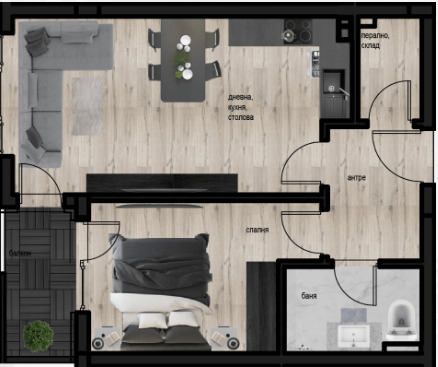 Myytävänä  1 makuuhuone Plovdiv , Kjutšuk Pariž , 69 neliömetriä | 69815237
