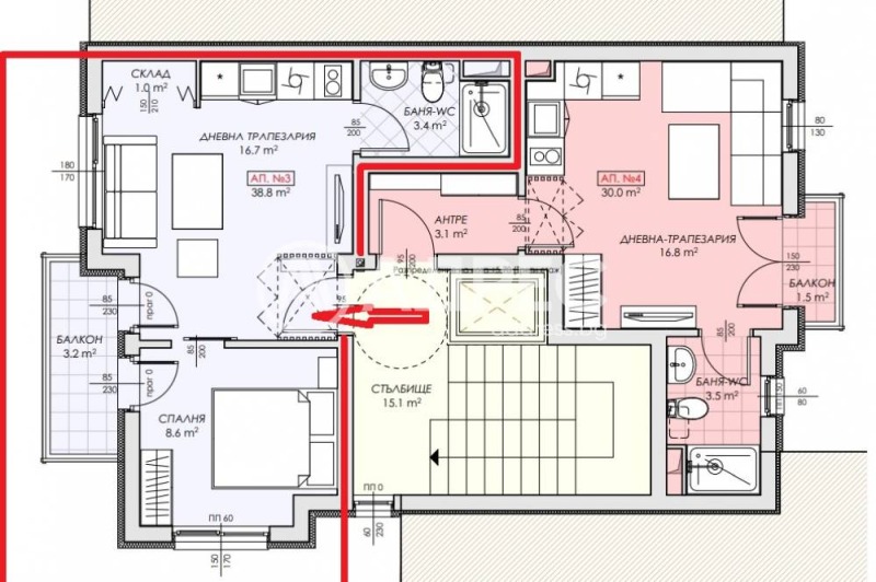 Eladó  1 hálószoba régió Burgasz , Nesebar , 53 négyzetméter | 49243376 - kép [3]