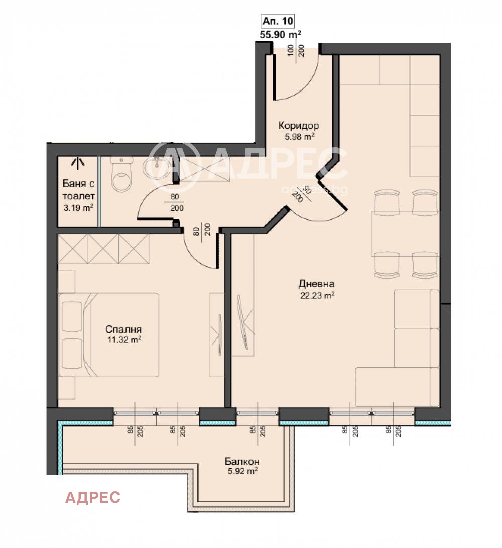Продава 2-СТАЕН, гр. Варна, Аспарухово, снимка 2 - Апартаменти - 54330154