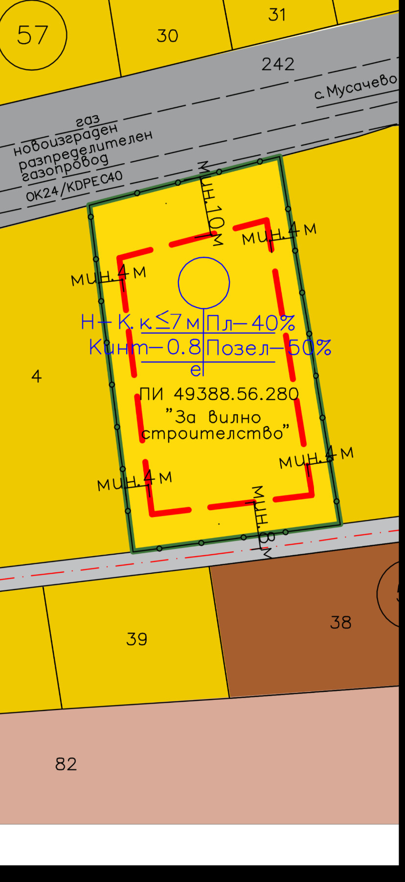 Продава ПАРЦЕЛ, с. Мусачево, област София област, снимка 3 - Парцели - 53641414