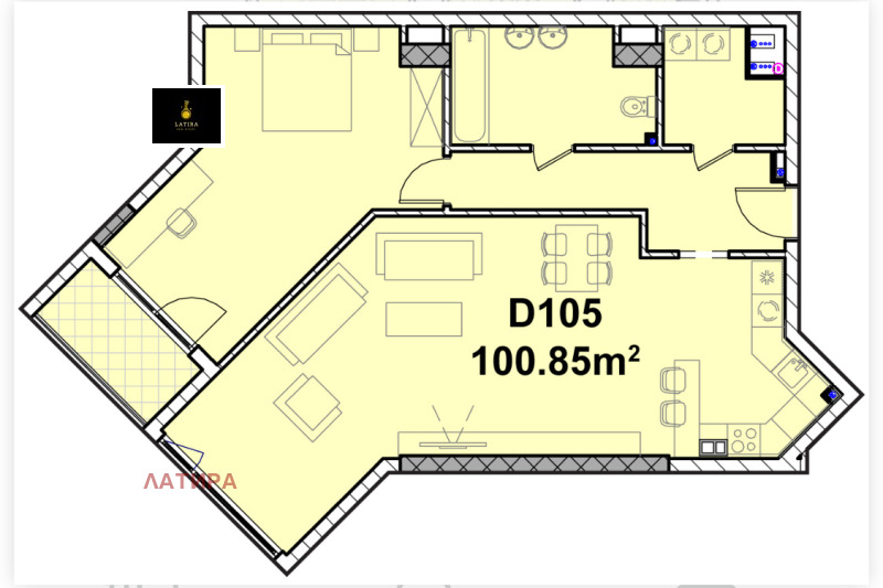 De vânzare  1 dormitor Sofia , Poligona , 120 mp | 32005363
